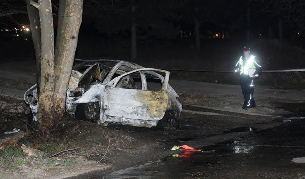 У колима код Музеја ваздухопловства изгорео Бугарин?